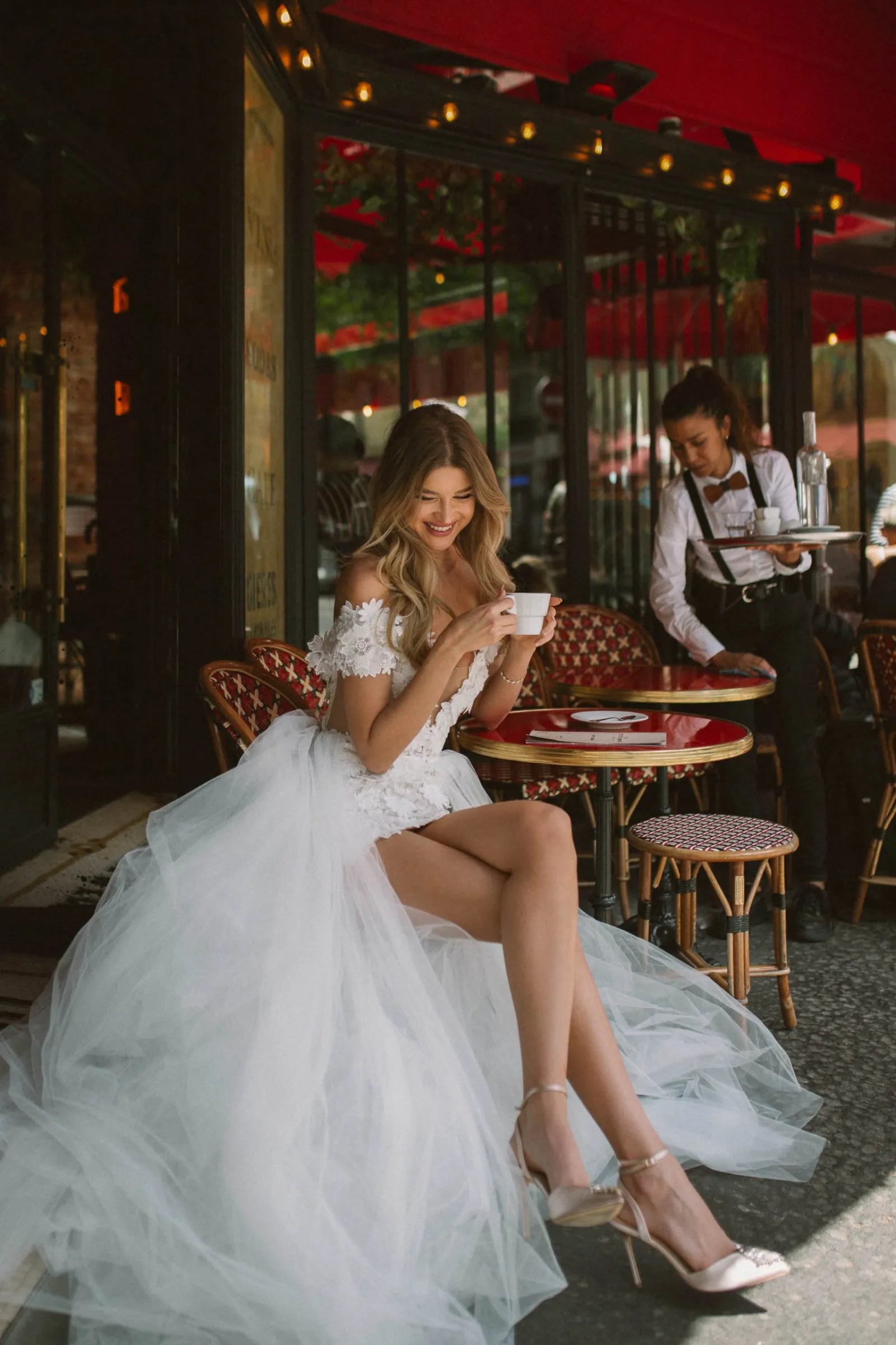 Introducing the Keia Dress, an expertly crafted choice for your next special occasion. Featuring a heart-shaped neckline and delicate floral lace appliques, this white prom dress exudes femininity and elegance. Made with high-quality fabric, it offers both style and comfort for a truly unforgettable look.